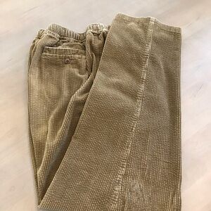 The Territory Ahead Men's Tan Corduroy Pants with Elastic Waist in Large